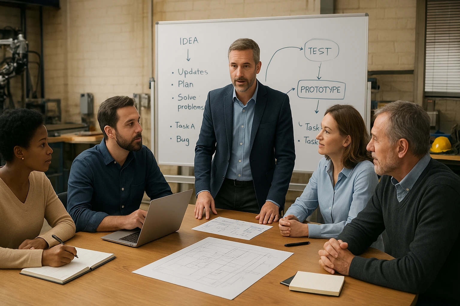 Team retrospective and rapid prototyping session